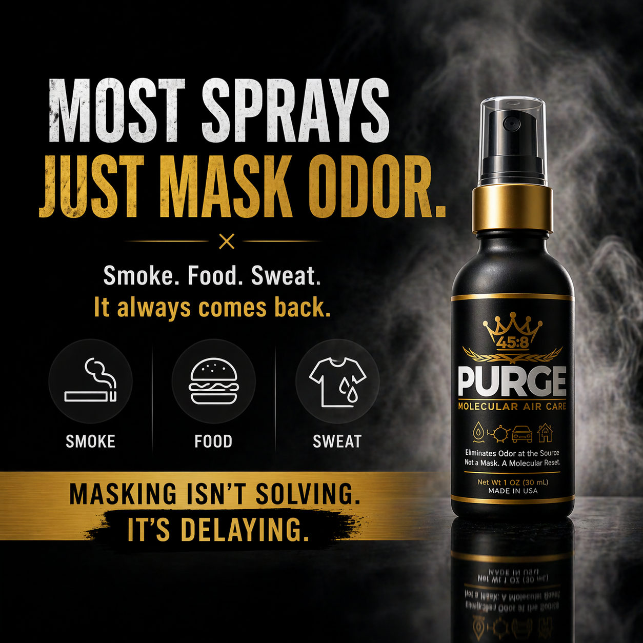 PURGE™ Odor Eliminator Spray – Eliminates Odor at the Source