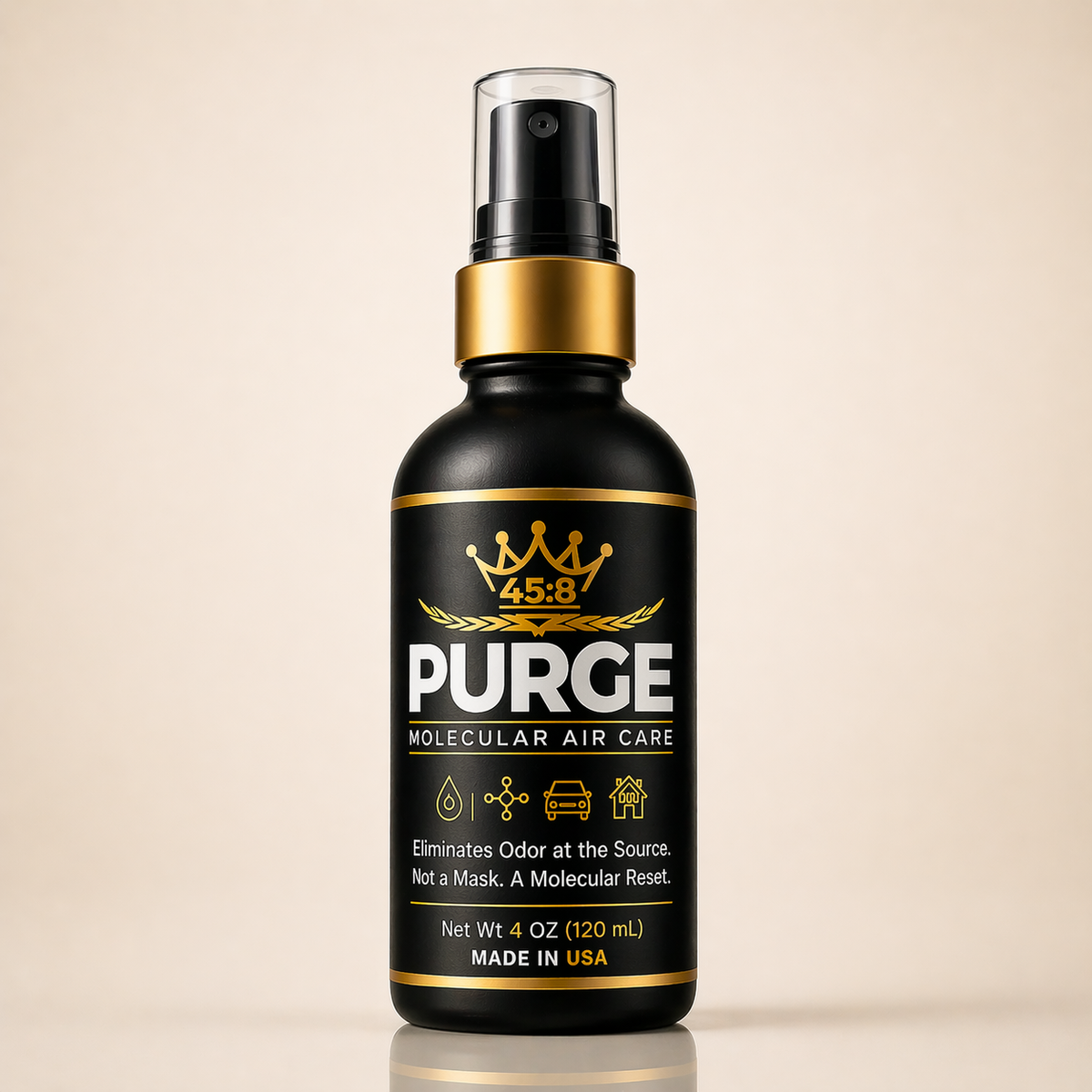 PURGE™ 45:8 Odor Eliminator Spray – 3-Pack (1oz + 2oz + 4oz)
