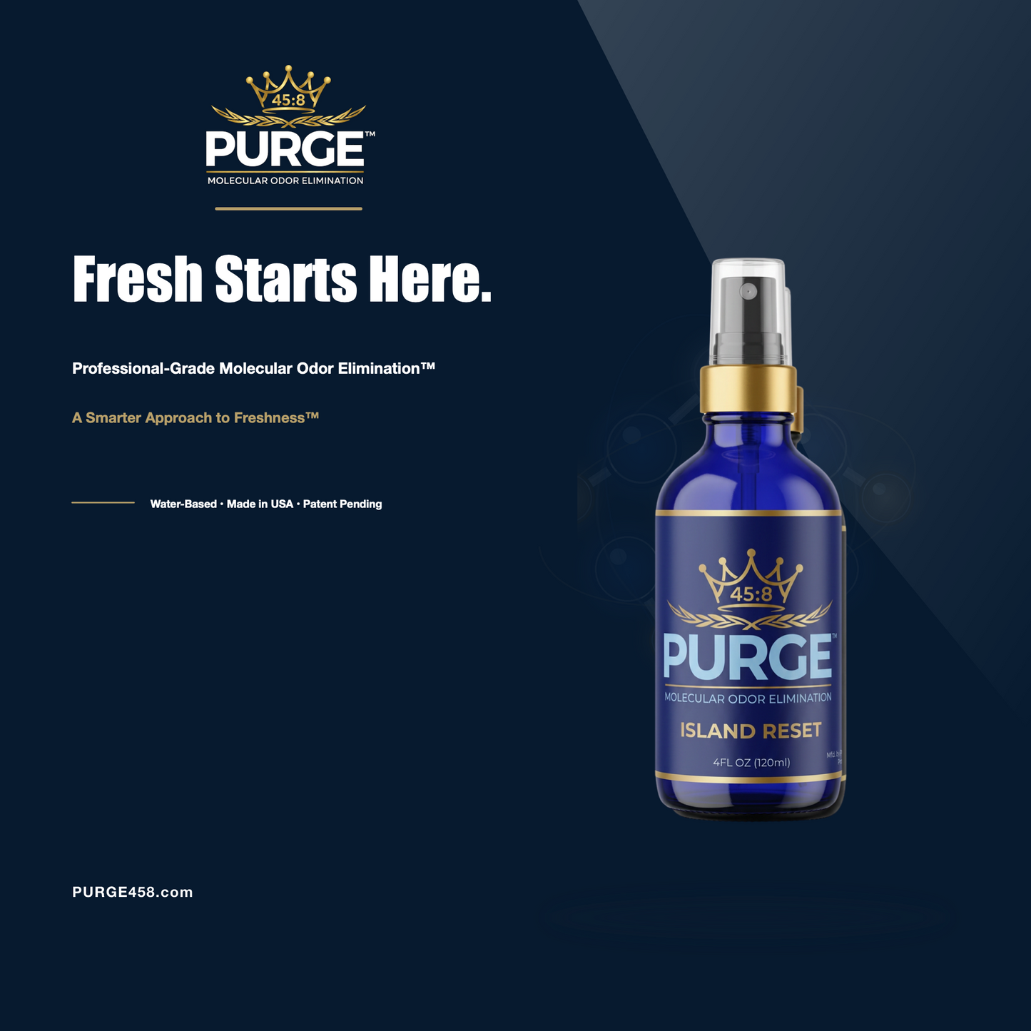 PURGE™ Island Reset™ final product frame
