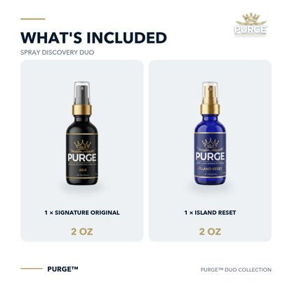 PURGE Spray Discovery Duo — What's Included