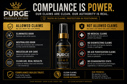 PURGE™ Odor Eliminator Spray – Eliminates Odor at the Source
