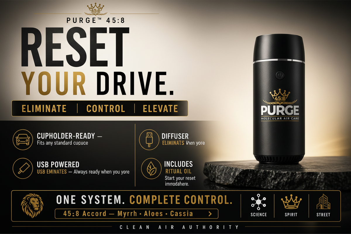 PURGE™ 45:8 Car Diffuser Hero Banner