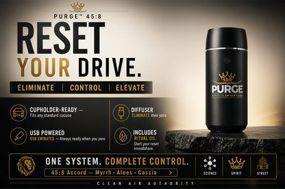 PURGE™ 45:8 Car Diffuser Hero Banner