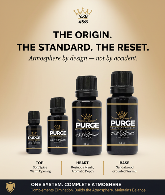 PURGE™ 45:8 Ritual Diffusion Oil — Final PDP Graphic